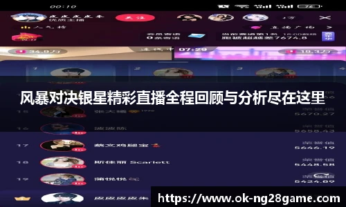 风暴对决银星精彩直播全程回顾与分析尽在这里